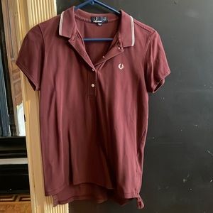 Fred Perry maroon women’s shirt